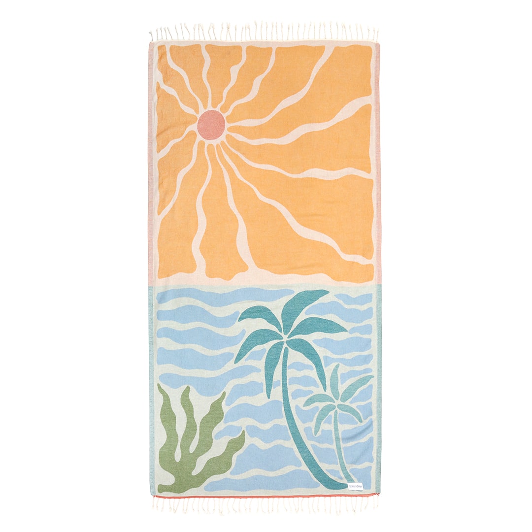 Liewood - Serviette de plage Mona en coton bio - Rose Liewood - Serviette de plage Mona en coton bio - Rose