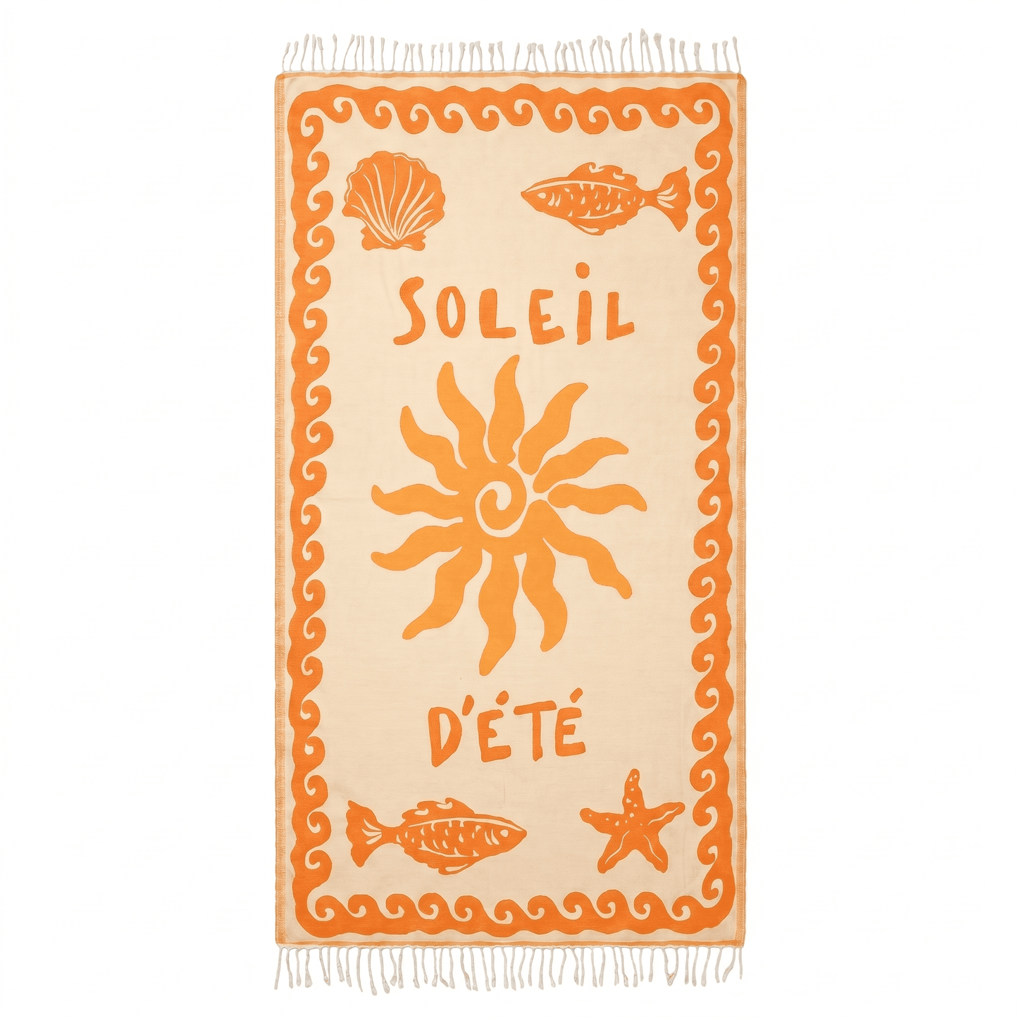Coquillage & Vagues - Orange
